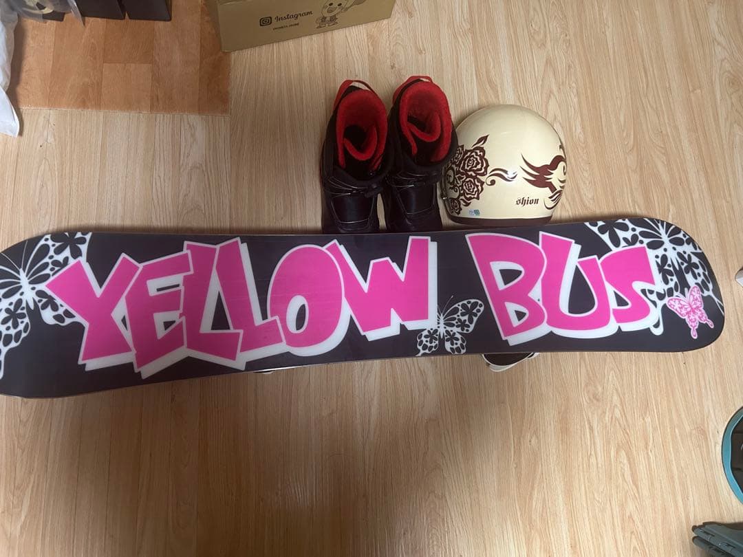 Yellowbus スノーボードセット ブーツ24.5cm ヘルメット ケース付