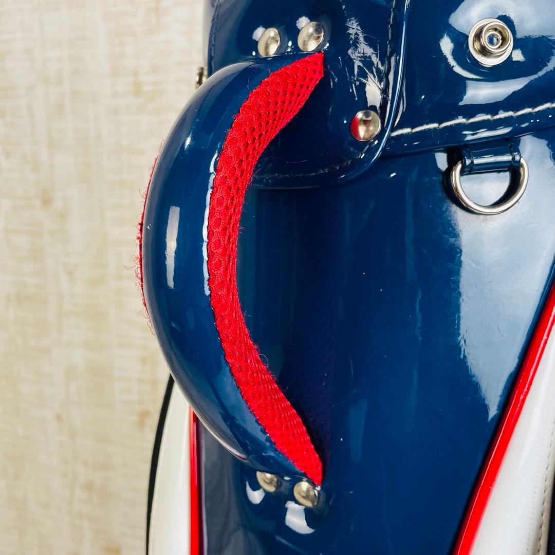 Admiral アドミラル　エナメル　トリコロール　キャディバッグ　9.0型