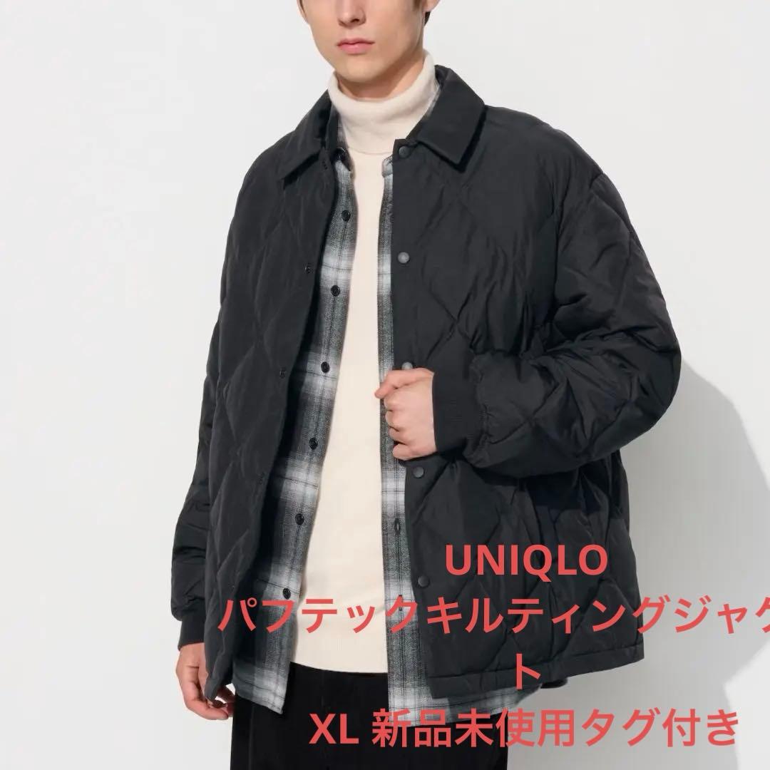 ユニクロ パフテックキルティングジャケット ブラック 新品未使用 XL