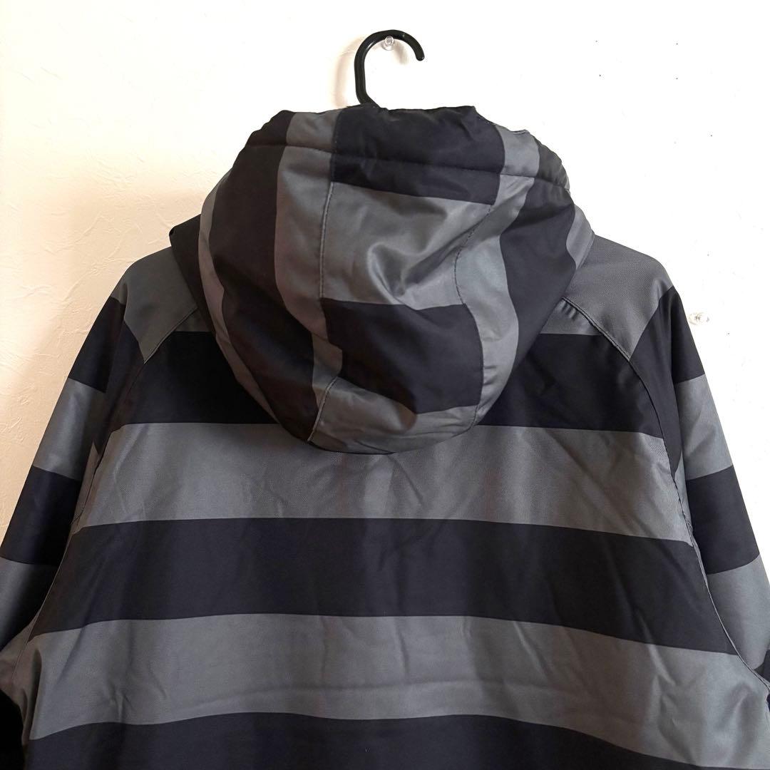 【美品】 VAXPOT スノボ ウェア 上下 XL 黒 × グレー ボーダー