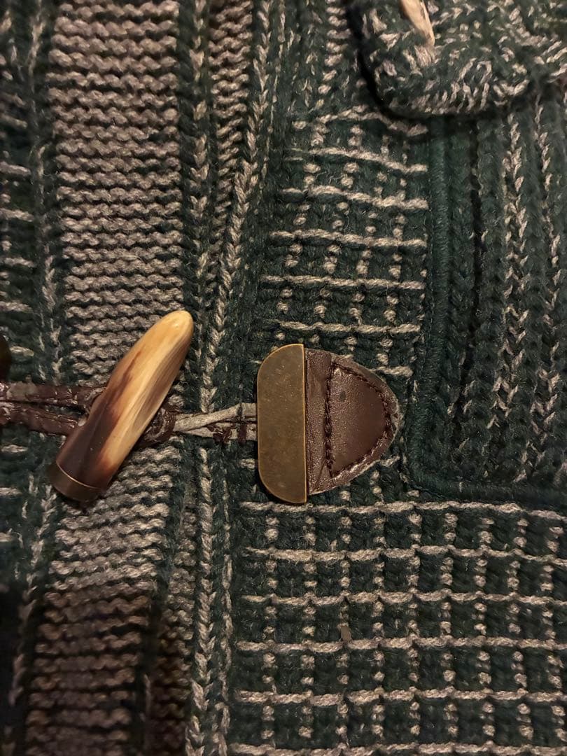 Bark ダークグリーン フード付きダッフルコート