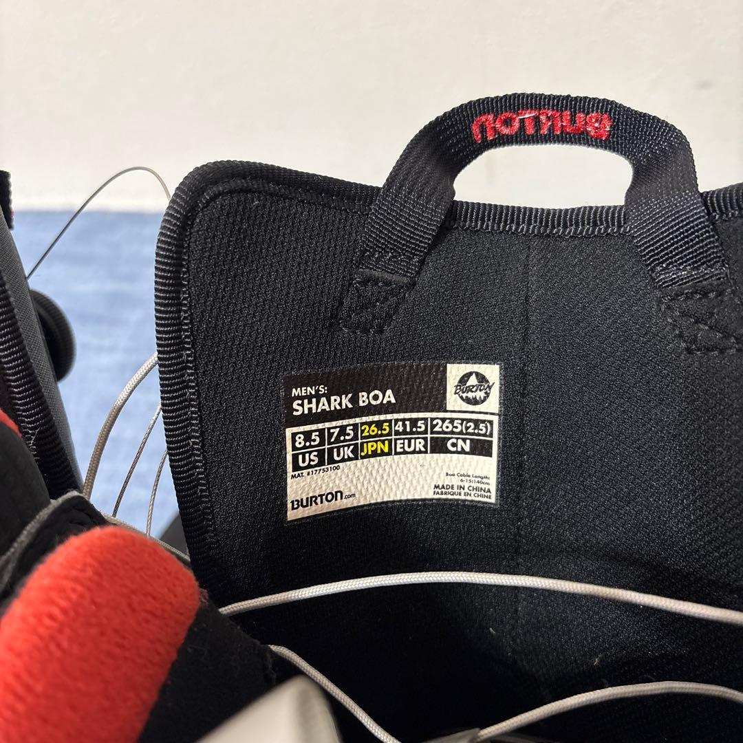 美品■BURTON SHARK BOA 26.5cm スノーボードブーツ