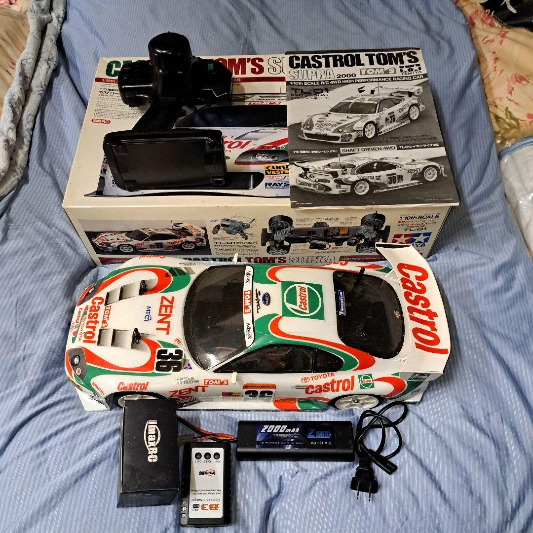 タミヤCASTROLTOM'S-SUPRA 2000 TOM -4WD1式セット