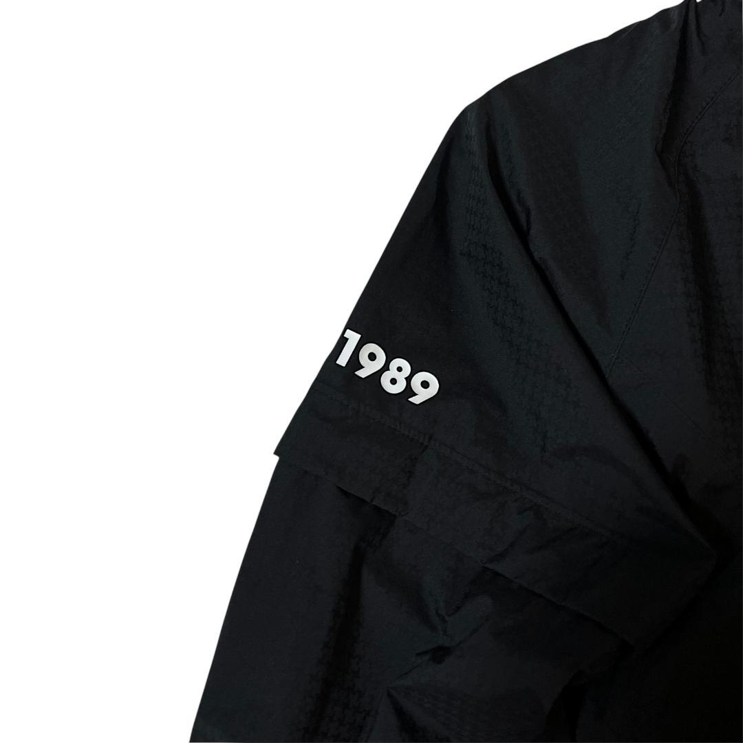 0 パーリーゲイツ AQUAX 防水透湿 レインジャケット ワンピース 黒系