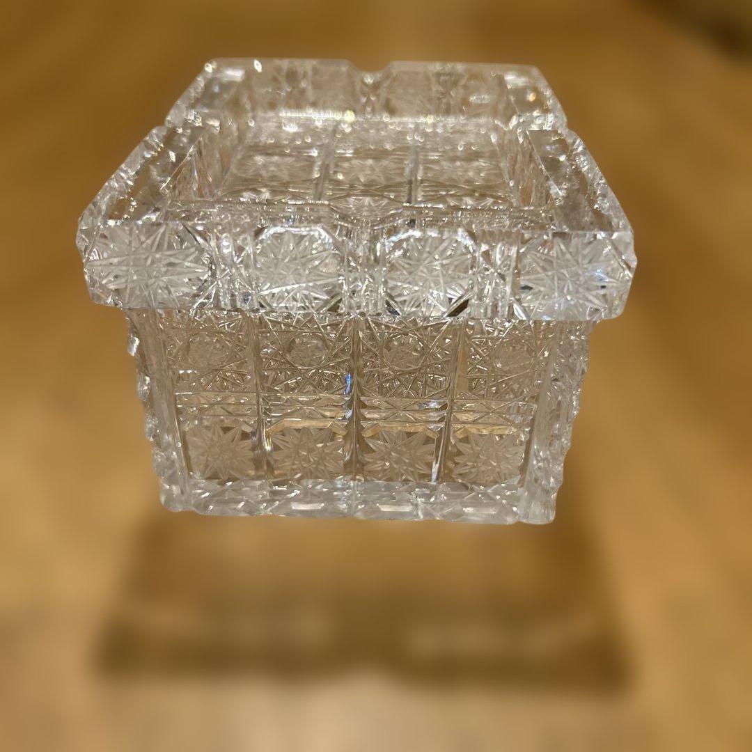 ボヘミアクリスタル 最高級 500PKモデル シガーケース灰皿 ビンテージ