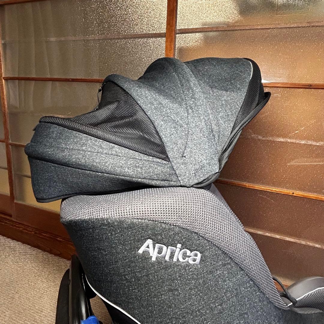 【美品】Aprica クルリラプレミアムAB プレミアムグレー ISOFIX