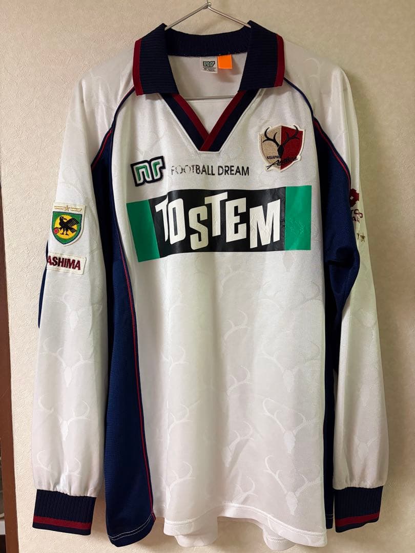 鹿島アントラーズ長袖アウェイ選手支給品　2001年Oサイズ