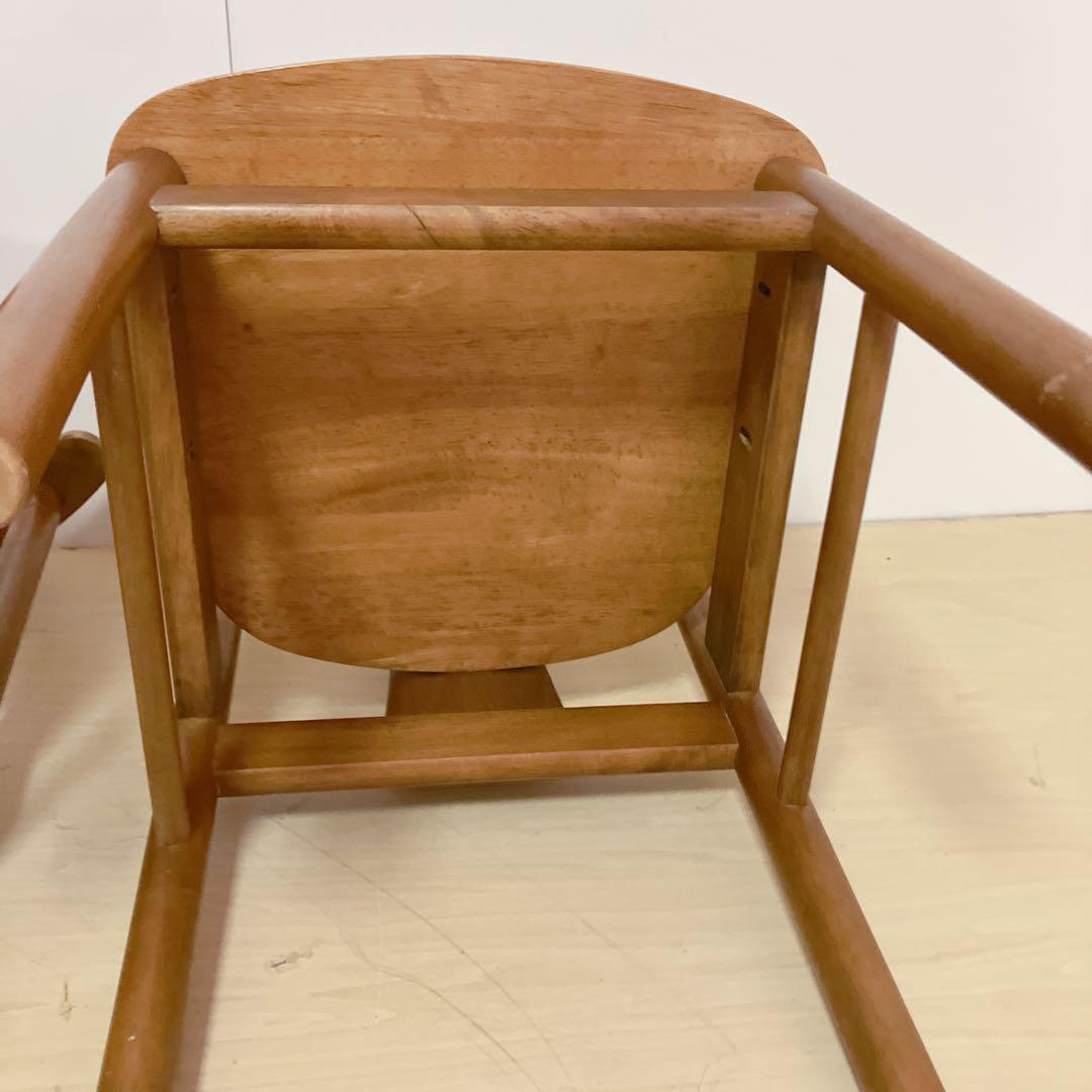 木製　ダイニングチェア　2脚セット　木製椅子　北欧　アームレスチェア
