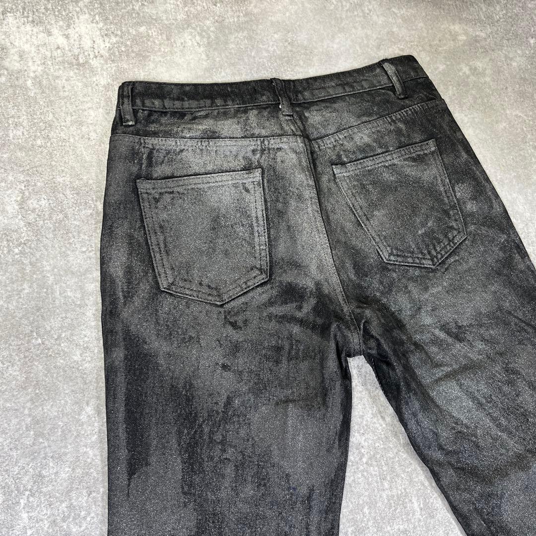 ALLCAPO コーティングデニム　フレア　ベルボトム　M ブーツカット　モード