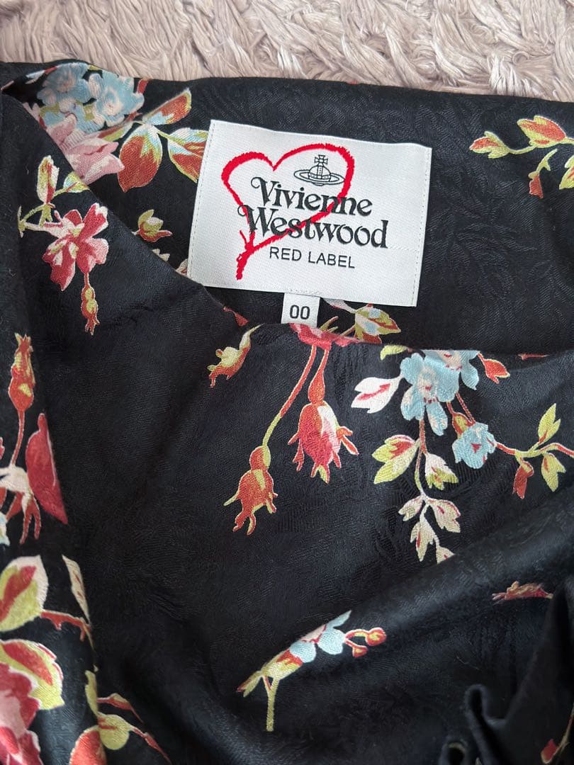 Vivienne Westwood ローズプリントメイドワンピース