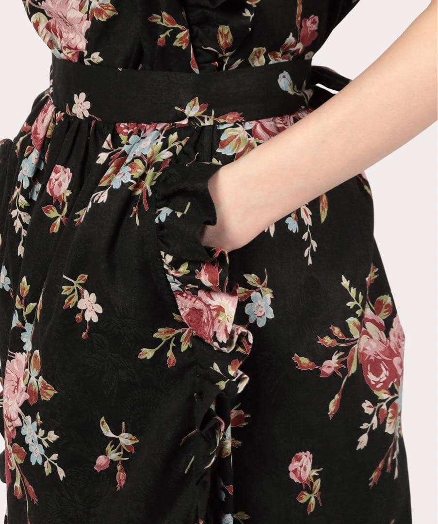 Vivienne Westwood ローズプリントメイドワンピース