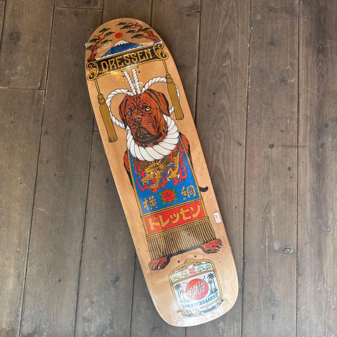 Santa Cruz サンタクルーズ スケボーデッキ ドレッセン 犬の横綱モデル
