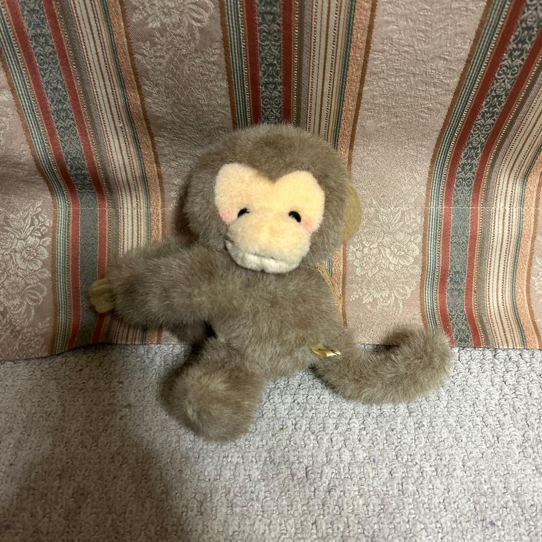 昭和 レトロ ぬいぐるみ 猿 バナナ 吸盤 かわいい 5体