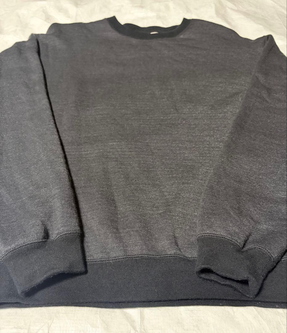 HERENESS FLUFFY WOOL SWEAT インクブラックL