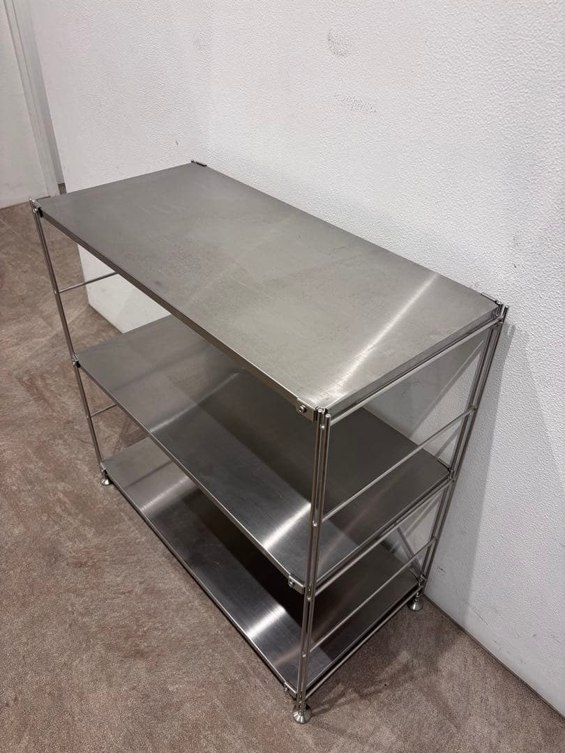 ☘️送料無料⭐️美品⭐️無印良品⭐️ステンレスユニットシェルフ⭐️棚セット⭐️ワイド⭐️小
