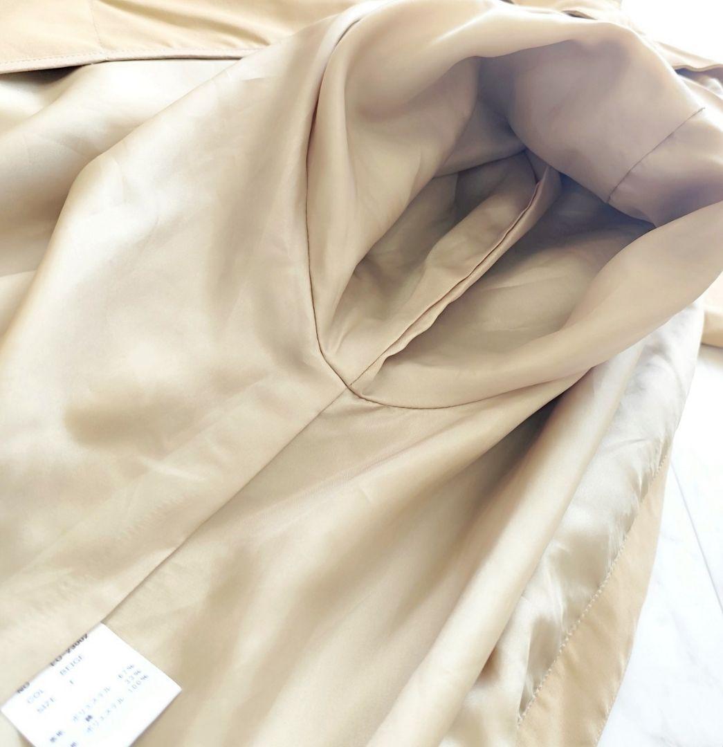 洗える ELLIE エリー ビッグカラートレンチコート