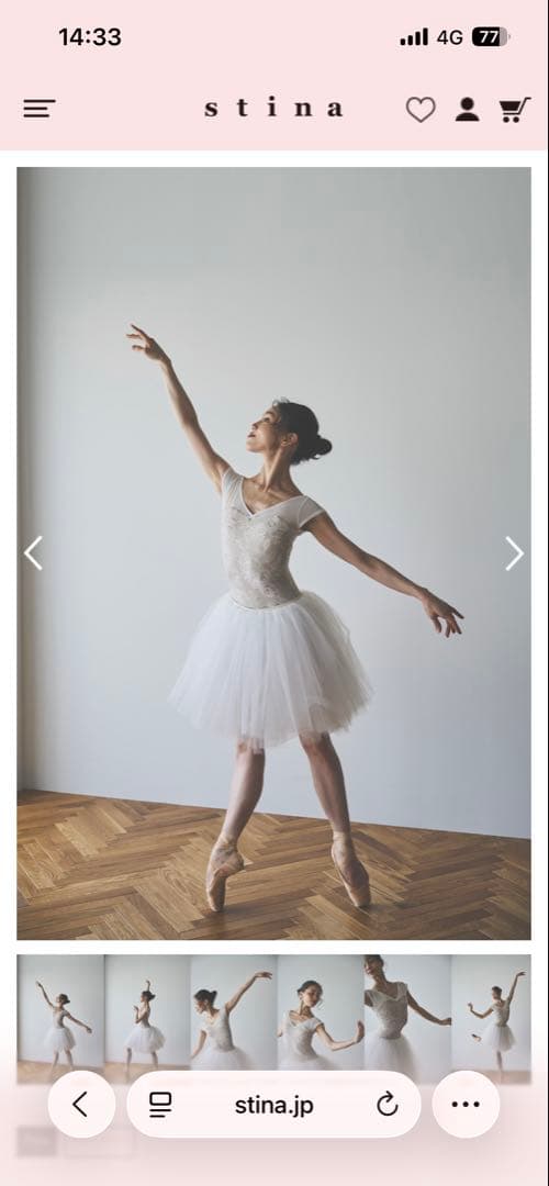 Stina typeH half sleeve レオタード P 新品未使用