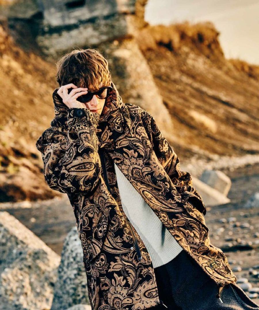 新品：¥46,200】glamb グラム モッズコート 黒 M 春/秋/冬用 - メルカリ