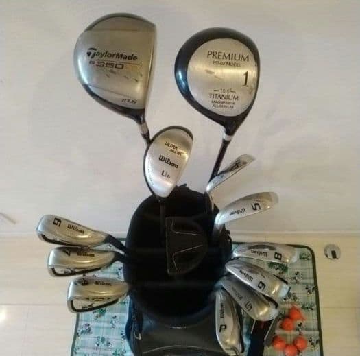 ナイキ　Nike キャディバッグ　ウィルソン　ゴルフクラブ 13本付　セット