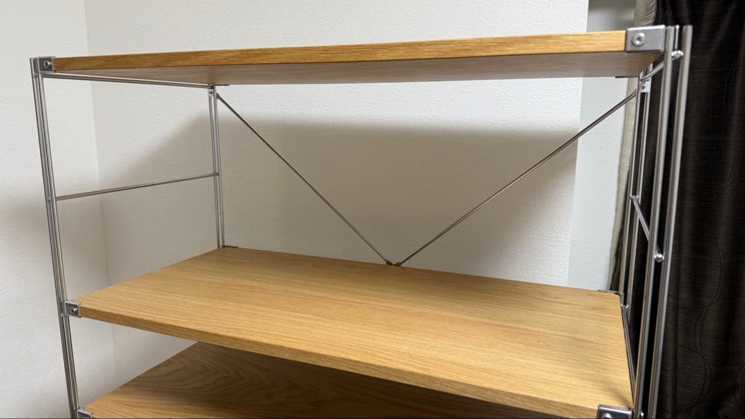 無印良品 ステンレスユニットシェルフ・オーク材セット