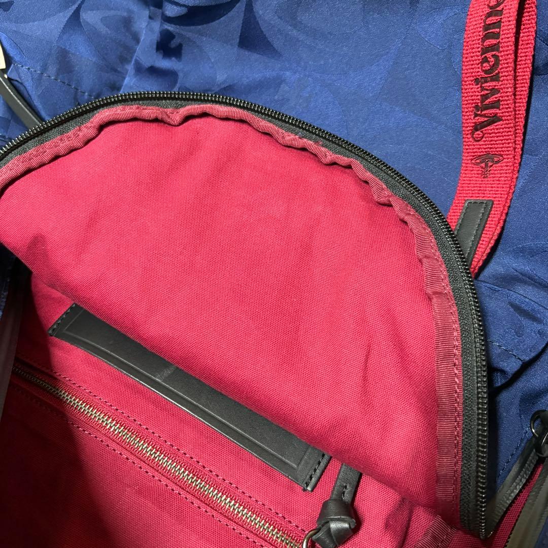 Vivienne Westwood チェッカー ORB リュック ブルー