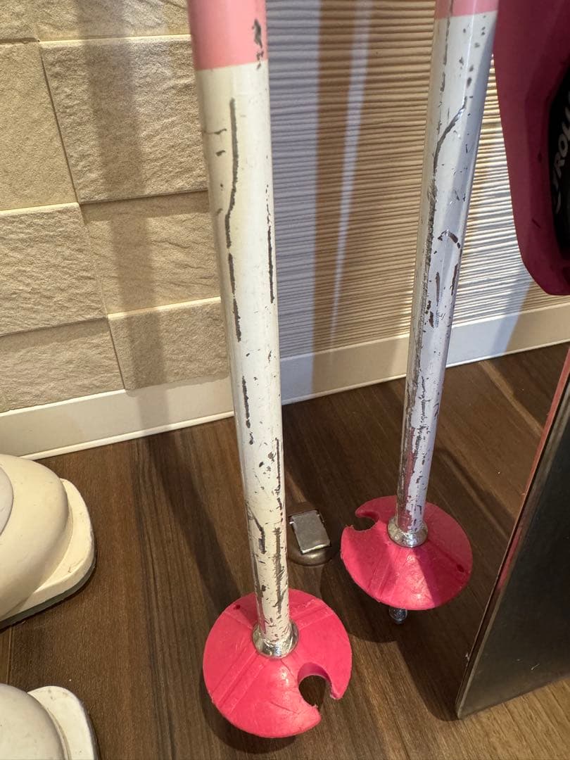 スキー 板100cm スキーブーツ ストック