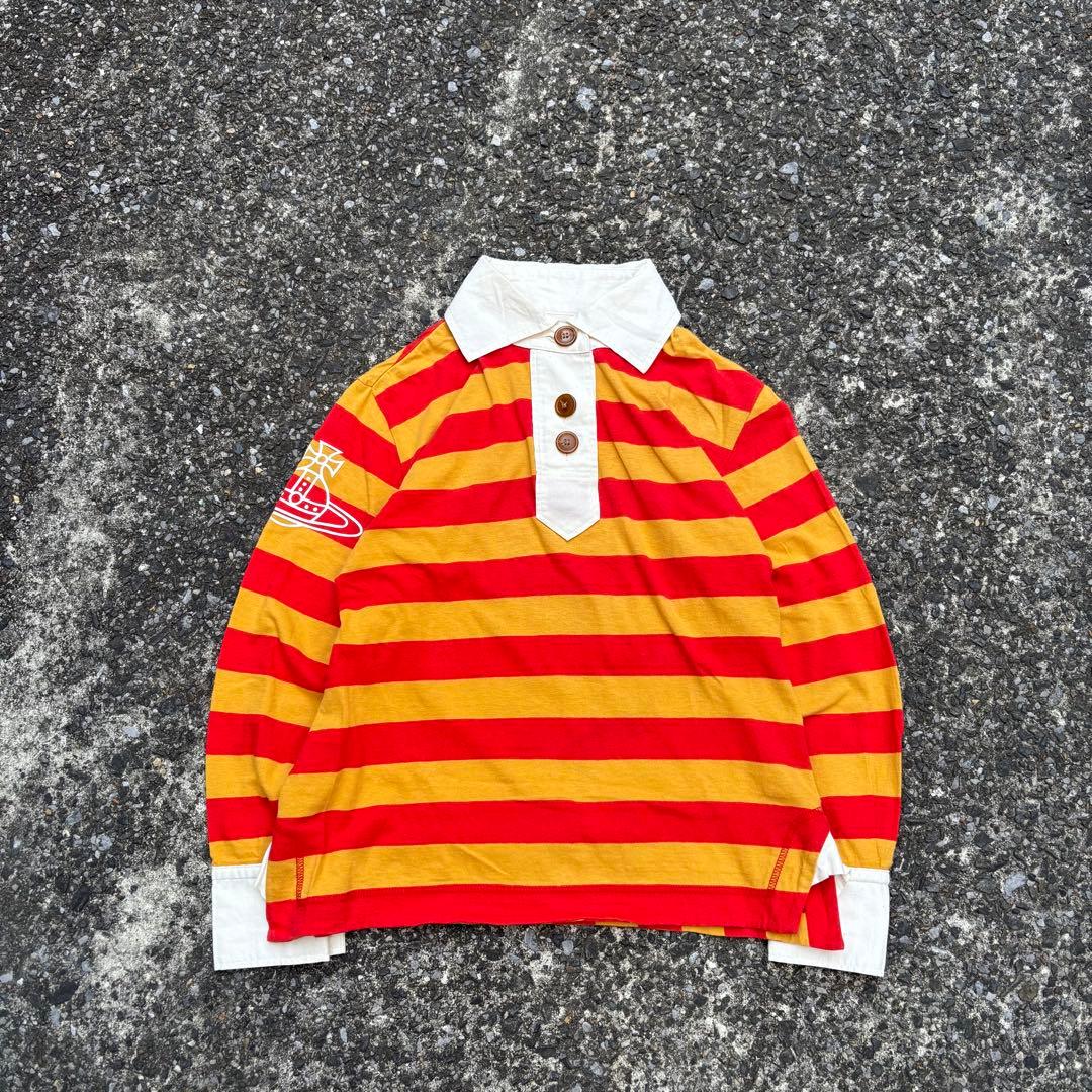 Vivienne Westwood 長袖 ポロシャツ ラガーシャツ ボーダー