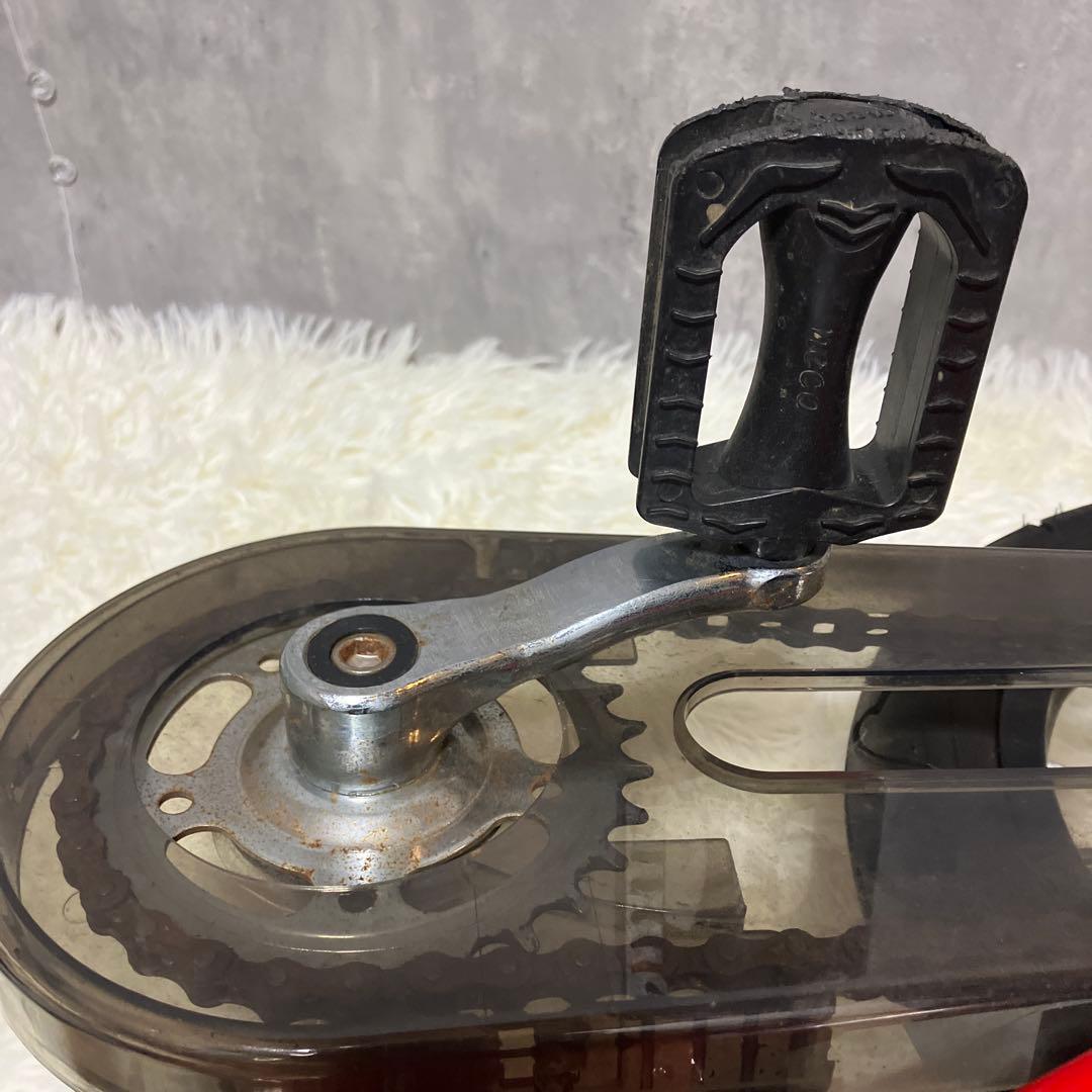 【美品】へんしんバイク　14インチ X14 赤 スタンド付き