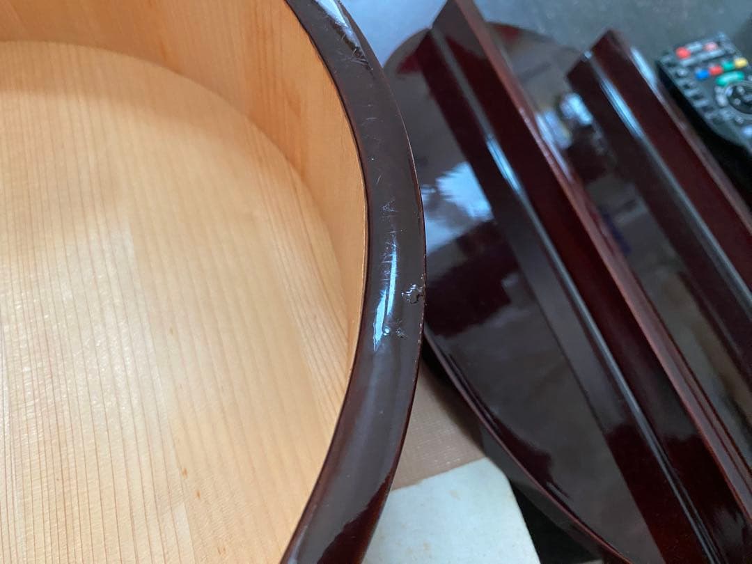 年末年始SALE！お正月やお盆やお祭りに大活躍　木曽サワラ飯切り蓋付き30cm