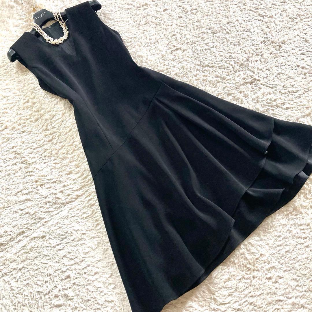 【極美品 '23年】デイジーリンフォクシー フレアドレス クールエレガンス 黒