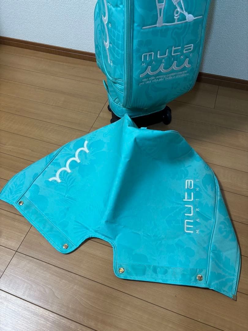 ムータマリン muta marine総柄ジャガード キャスター付きキャディバッグ