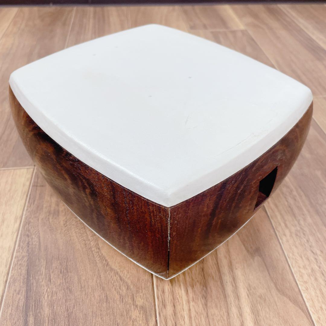 三味線 細棹 トチ紅木 犬皮 丸打胴 和楽器　一本溝