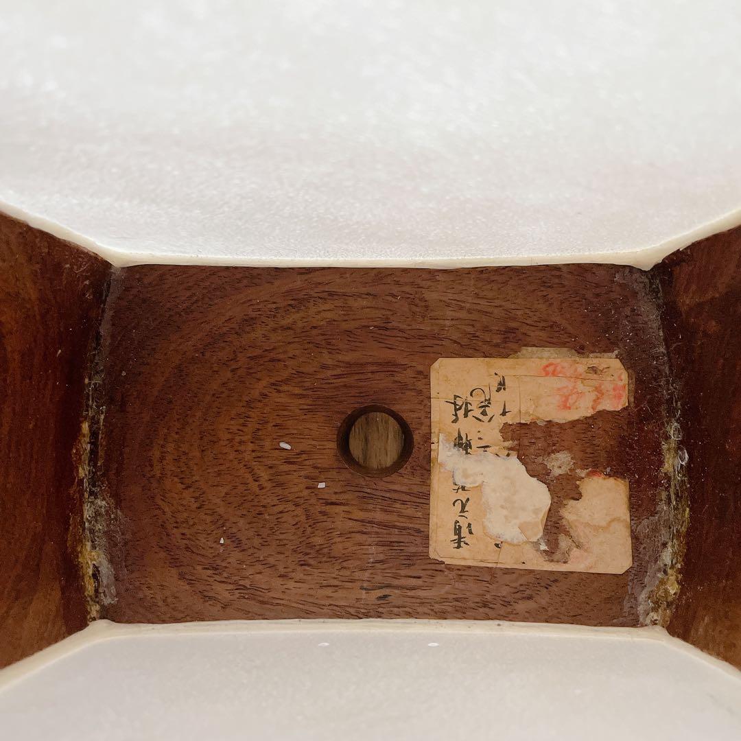 三味線 細棹 トチ紅木 犬皮 丸打胴 和楽器　一本溝