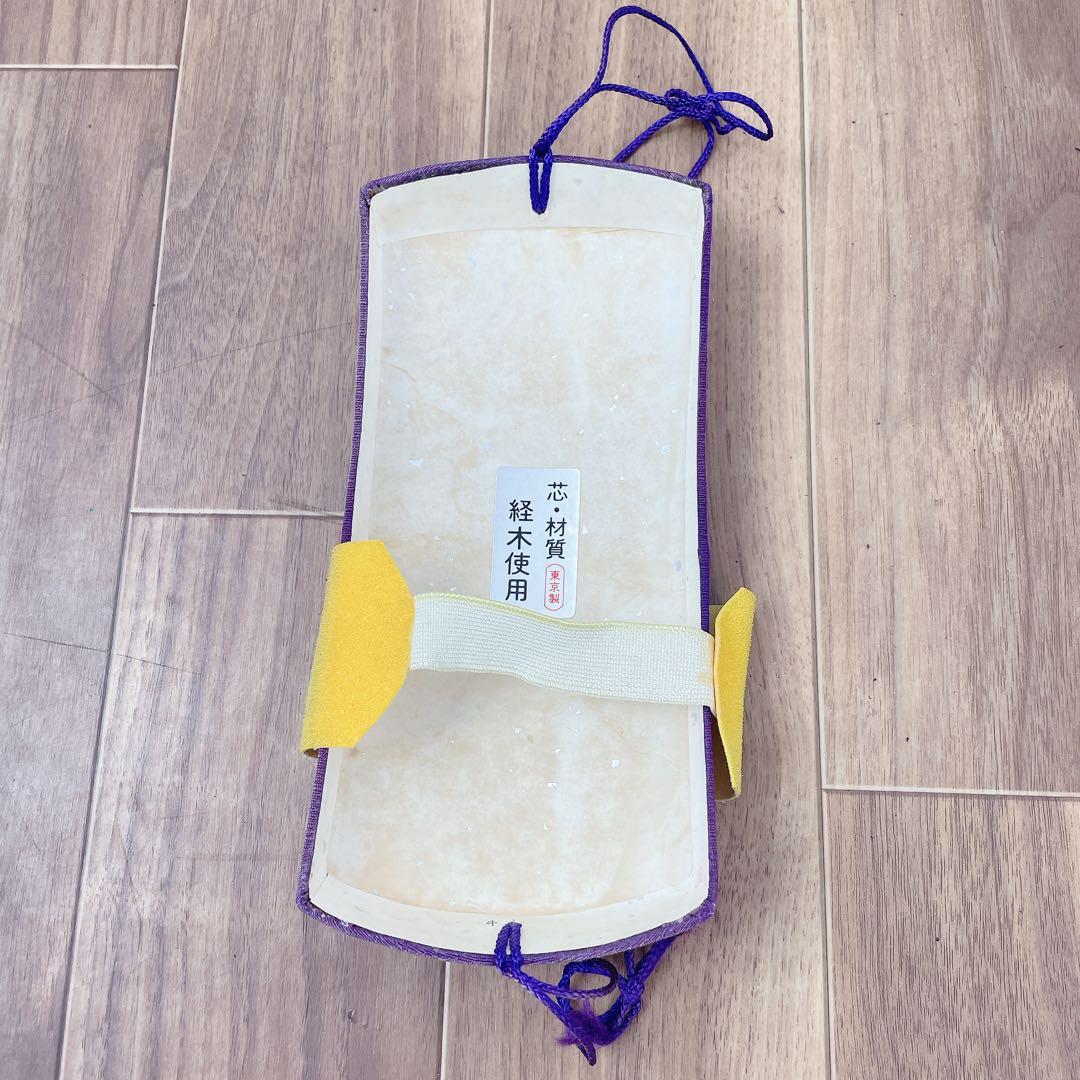 三味線 細棹 トチ紅木 犬皮 丸打胴 和楽器　一本溝