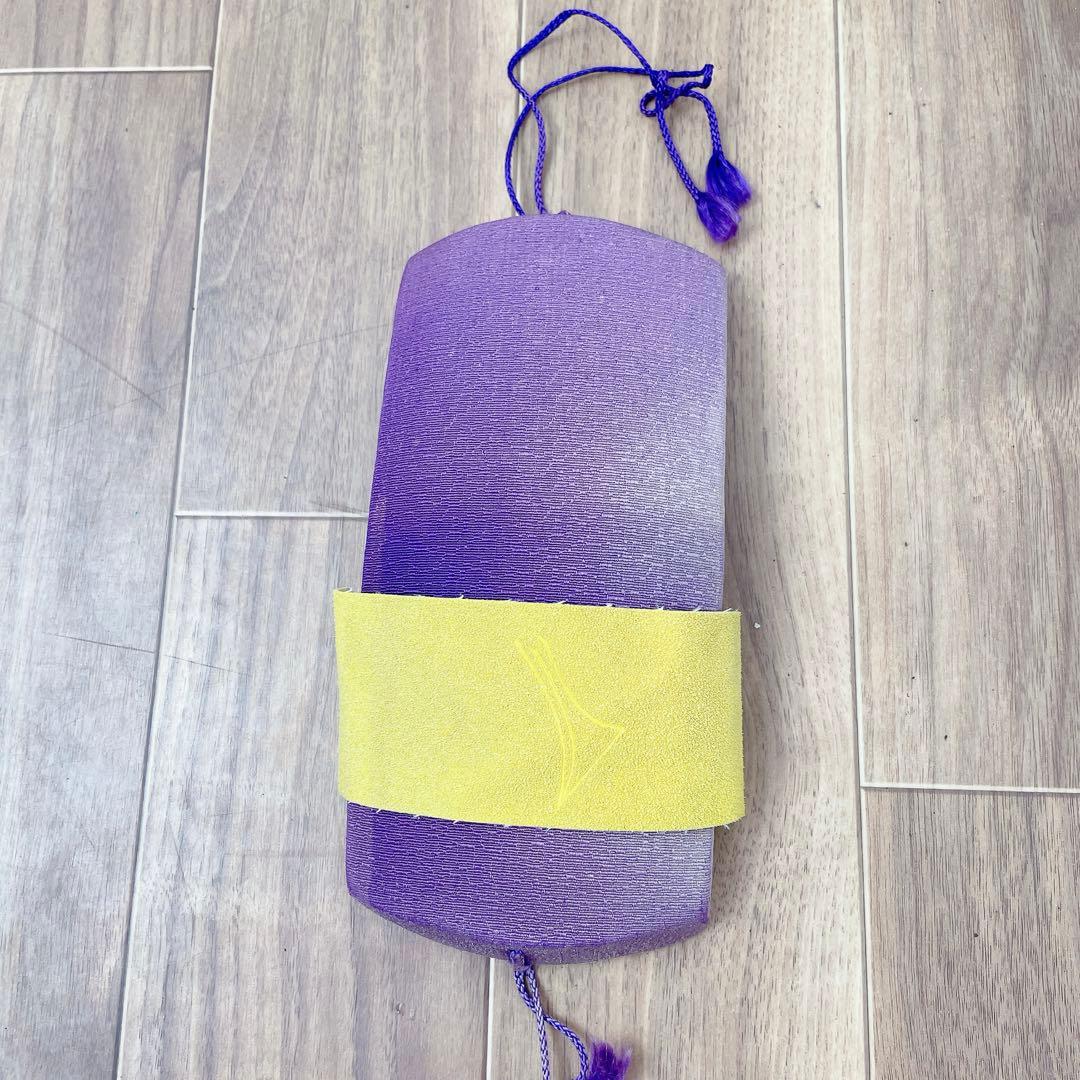 三味線 細棹 トチ紅木 犬皮 丸打胴 和楽器　一本溝