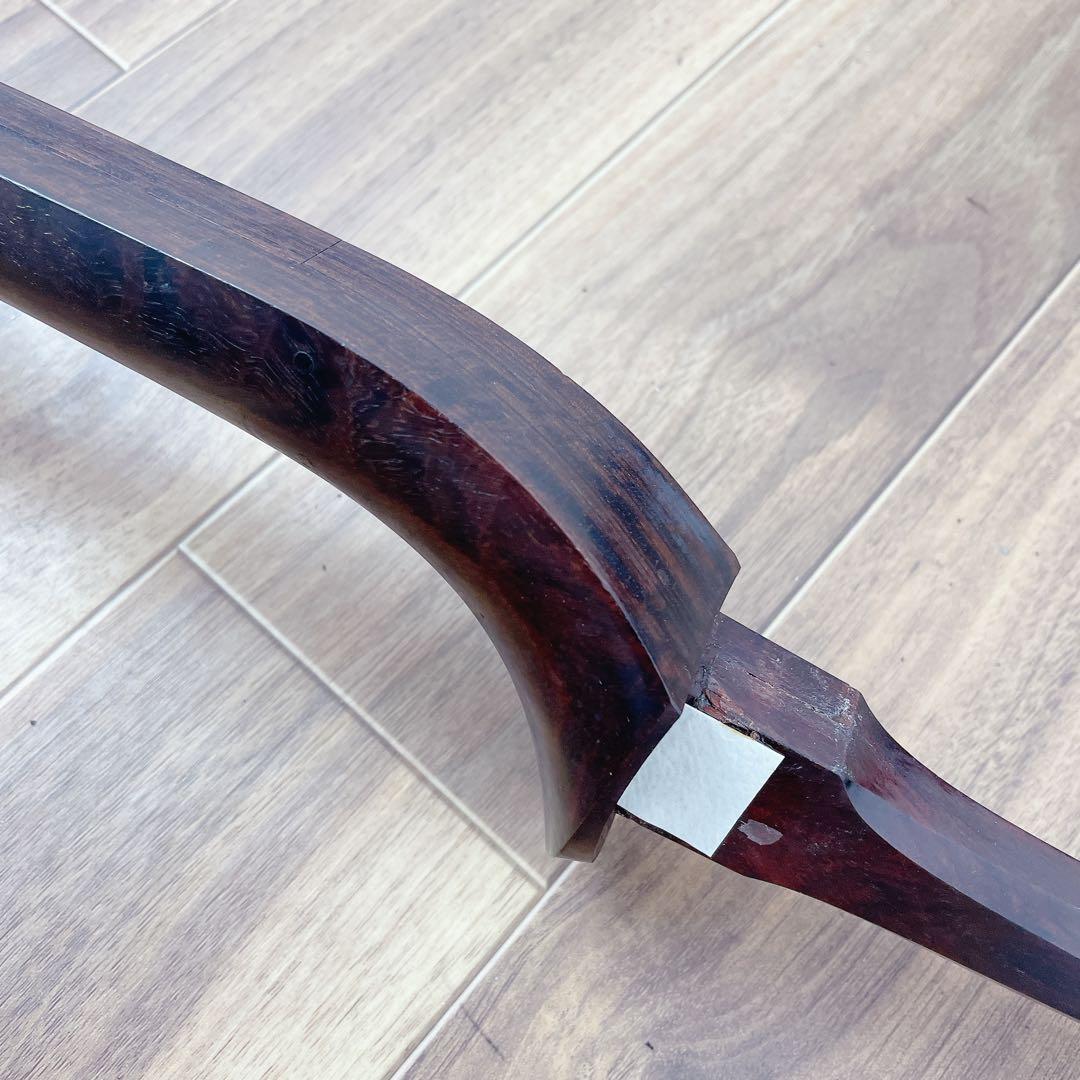 三味線 細棹 トチ紅木 犬皮 丸打胴 和楽器　一本溝