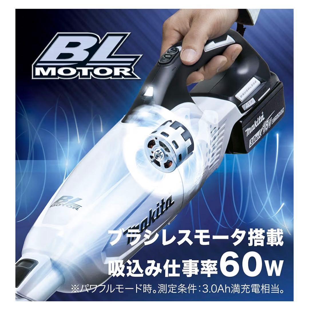 未使用 箱なし マキタ コードレス掃除機 紙パック式&サイクロン CL282FD