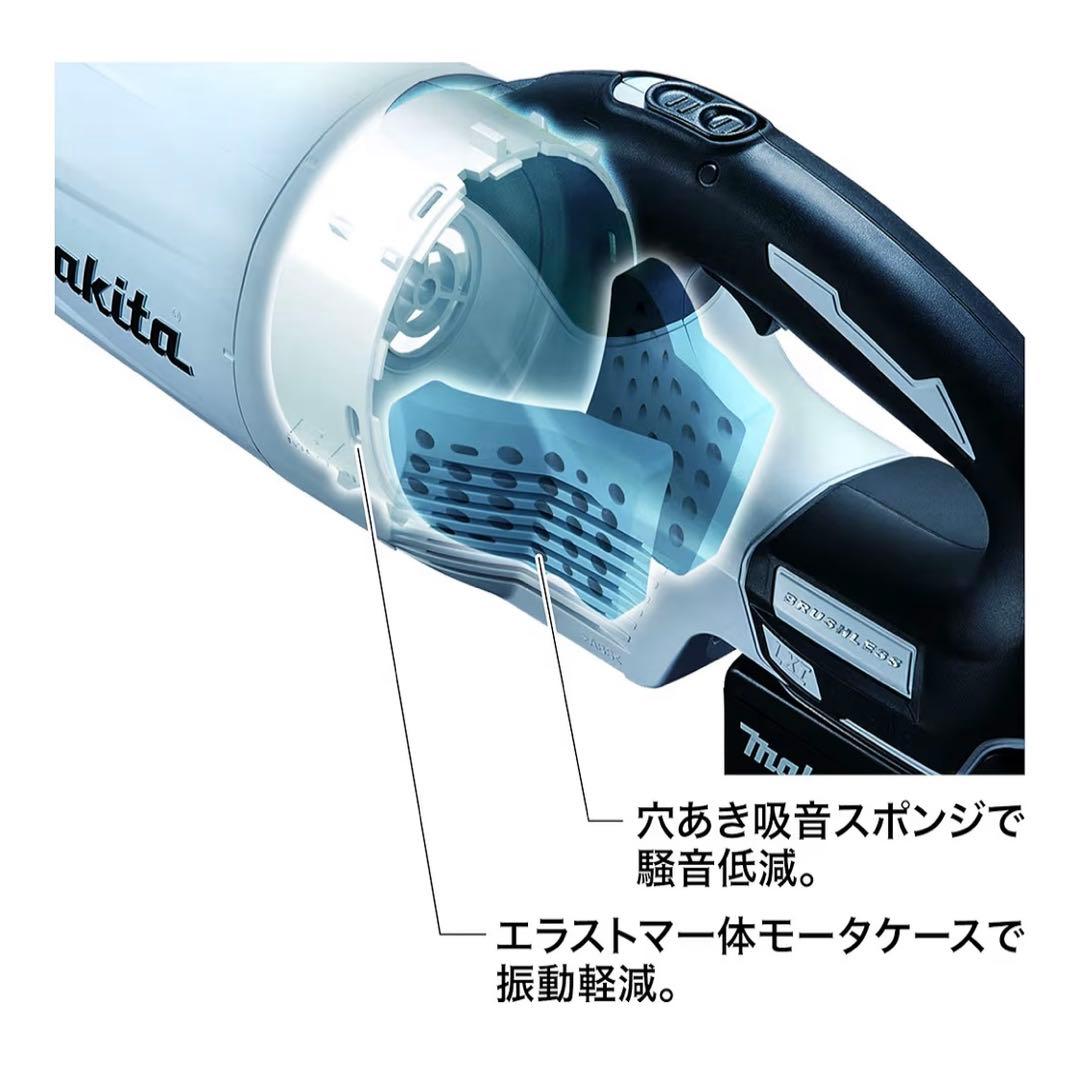 未使用 箱なし マキタ コードレス掃除機 紙パック式&サイクロン CL282FD