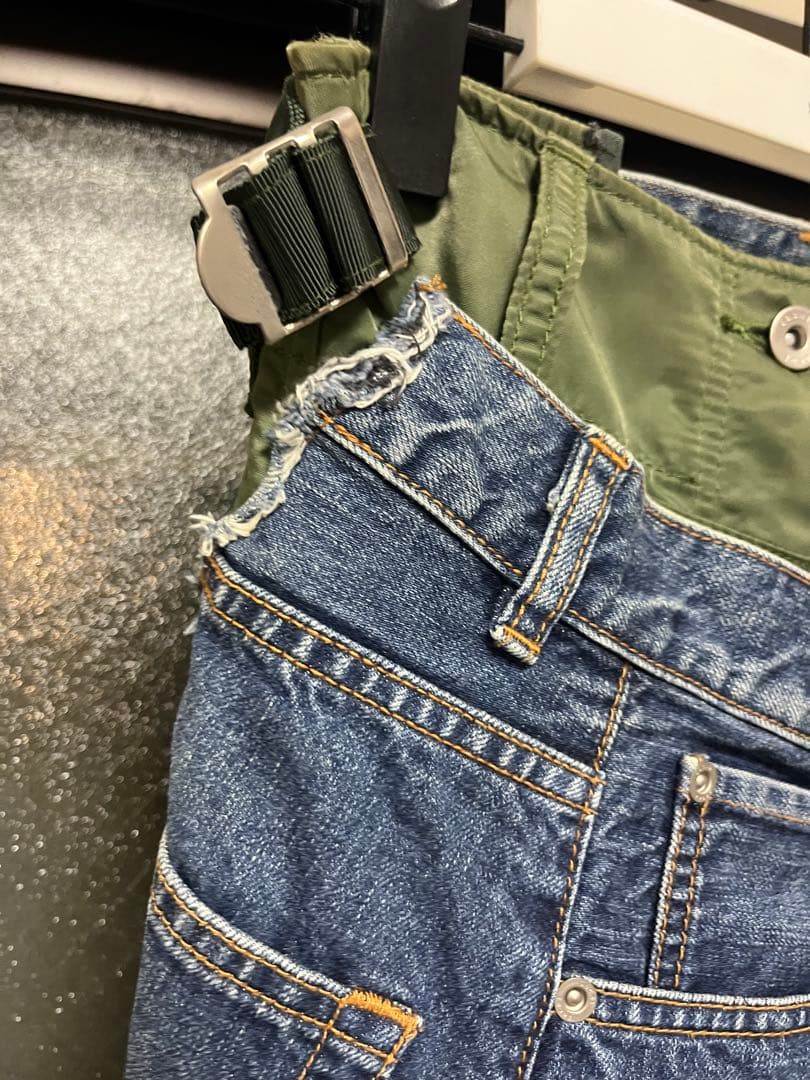 定価79920円】sacai デニムドッキングスカート - メルカリ