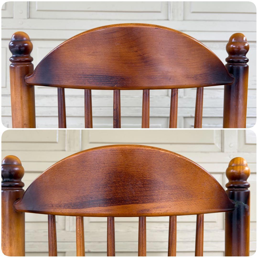 ① カリモク コロニアル ダイニングチェア 2脚セット 806039 馬車刻印