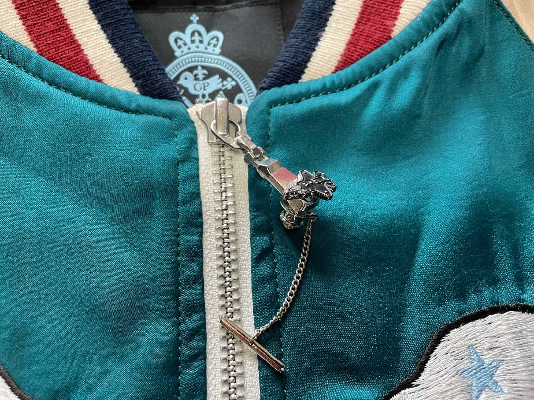 GUILD PRIME ギルドプライム ホワイトベア マルチカラー スカジャン