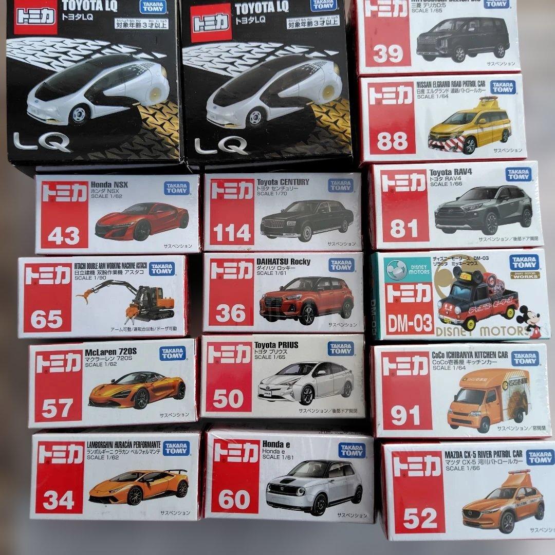 トミカ ミニカーセット 多様なモデル 16台セット - メルカリ