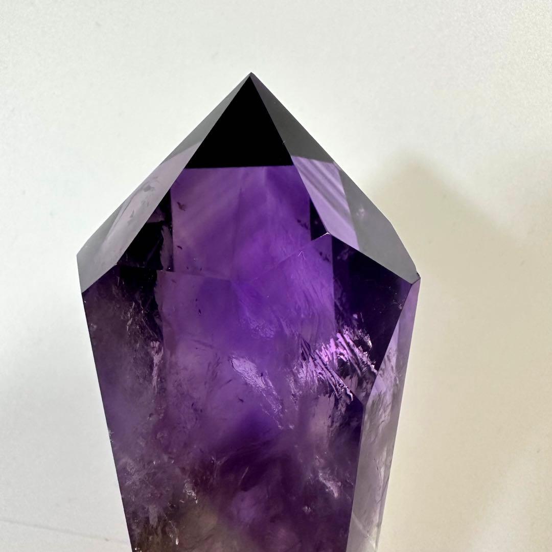 爆レア❗️ロマネサイト虹☆アメジストナチュラルポイントワンド