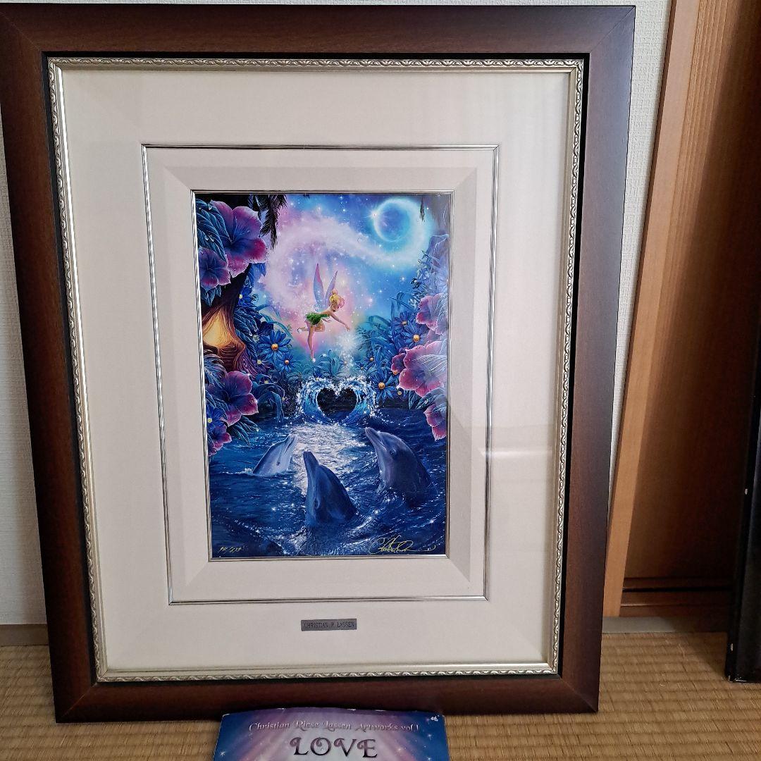 クリスチャンラッセン ディズニーティンカーベル【版画】 - メルカリ