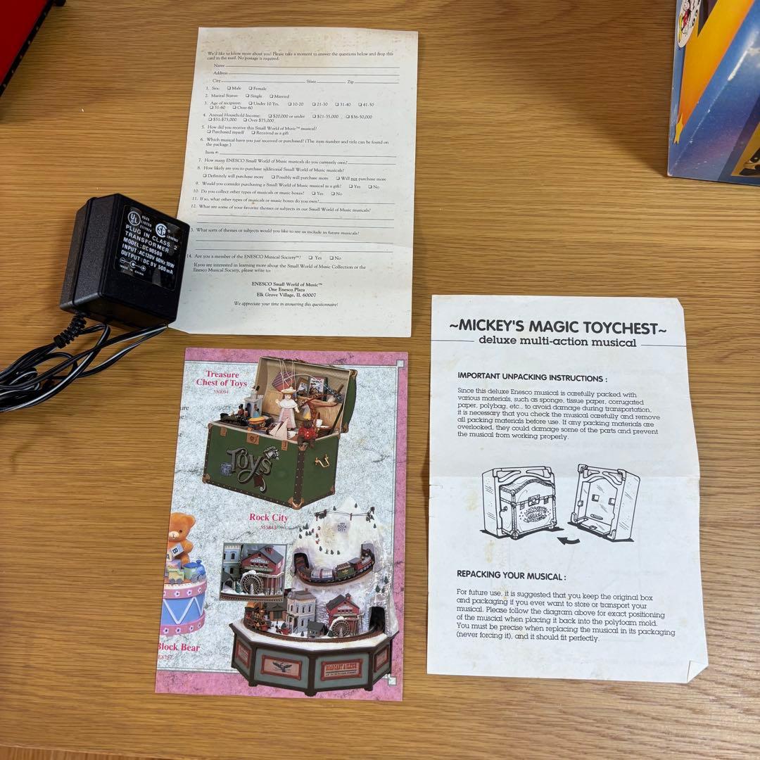 動作確認済 Disney エネスコ ディズニー ミッキーマジック オルゴール