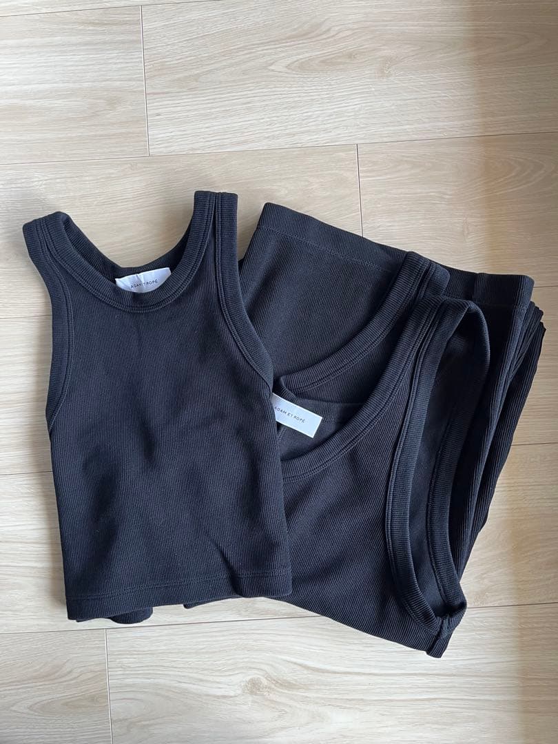 ADAM ET ROPE ' Wフェイスジャージーセットロンパース