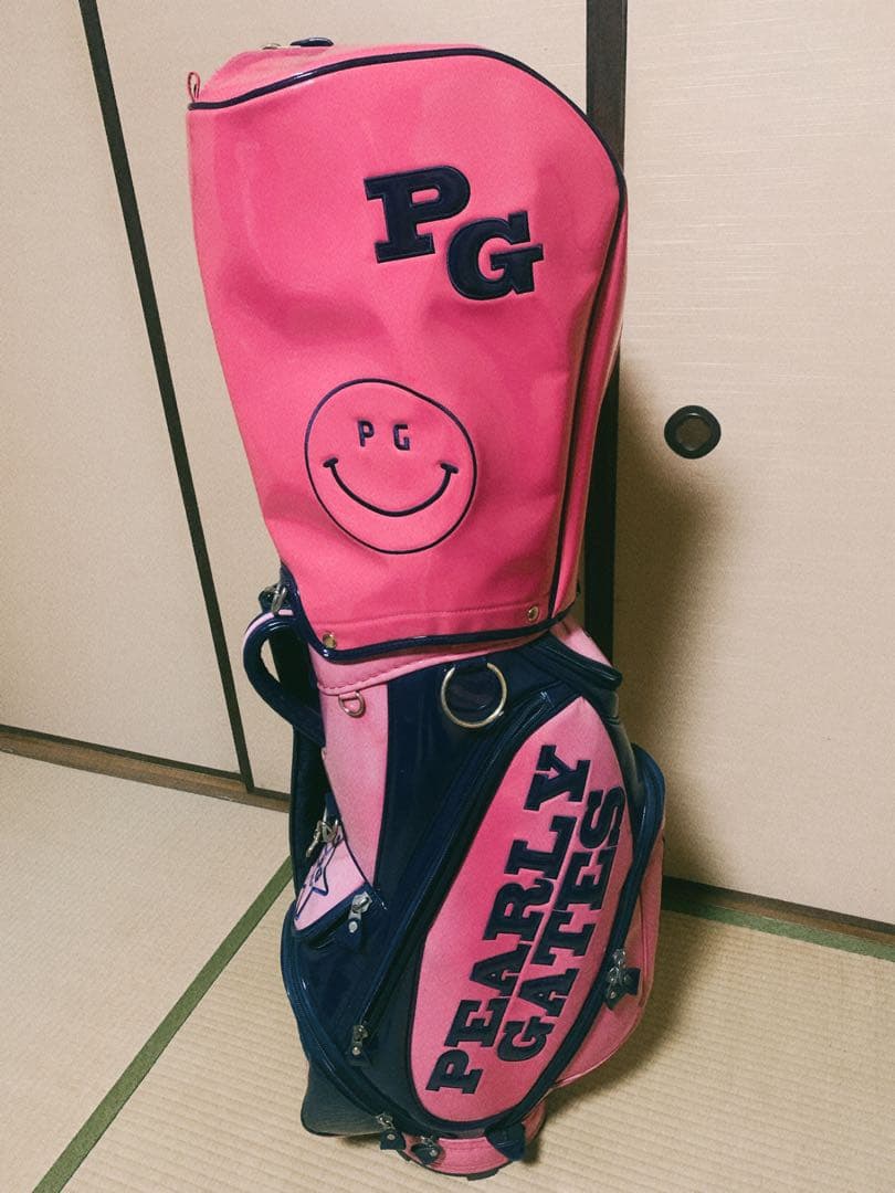 パーリーゲイツ キャディバッグ エナメル ピンク レディース - メルカリ