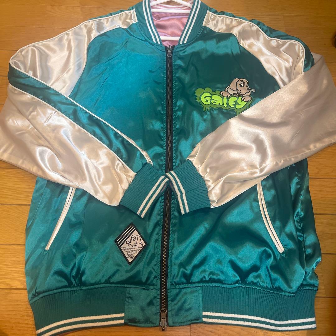 ガルフィー GALFY リバーシブル スカジャン ピンク L ギャル