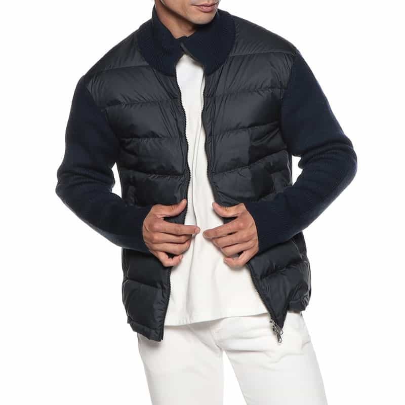 バーニーズニューヨーク　ダウンニットコンビネーションブルゾン