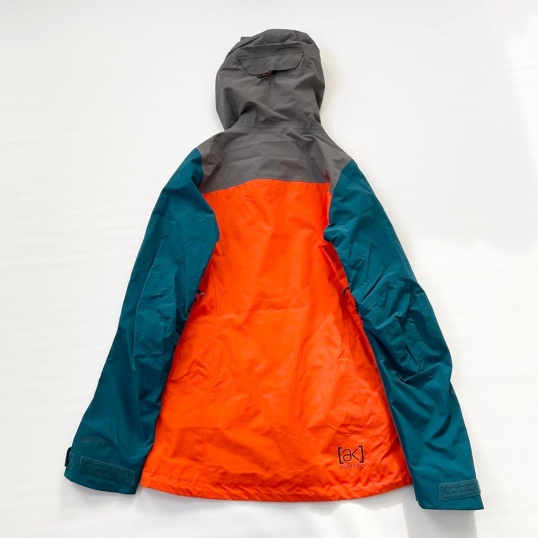 4395 バートン ジャケット AK ゴアテックス 袖切替デザイン 緑 オレンジ